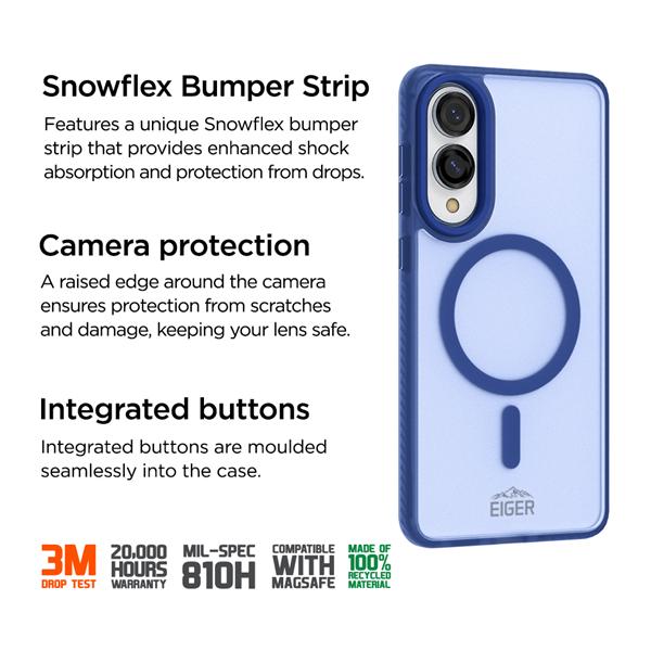 Immagine prodotto Eiger 3m Ultra-Protection Magsafe-Case GRS Blizzard Magsafe Case GRS navy (Samsung Galaxy S25 Edge)