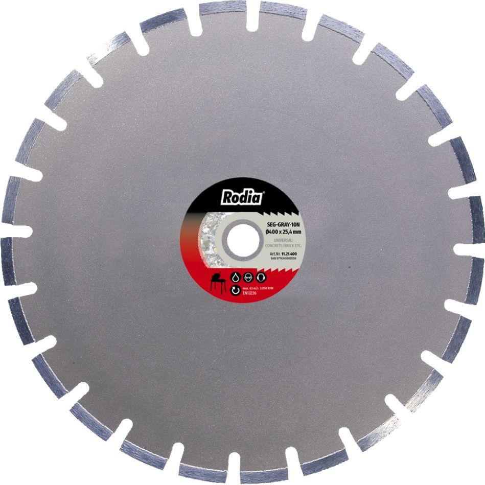 Rodia, Lama, 11.21.400 Diamanttrennscheibe Seg Gray 10N Ø 400-25,4 mm