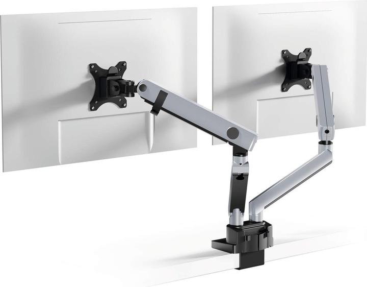 Immagine prodotto Durable Supporto per monitor. SELECT PLUS w Arm f 2 Mon. tableb. Sil. (Tavolo, 32", 8 kg)