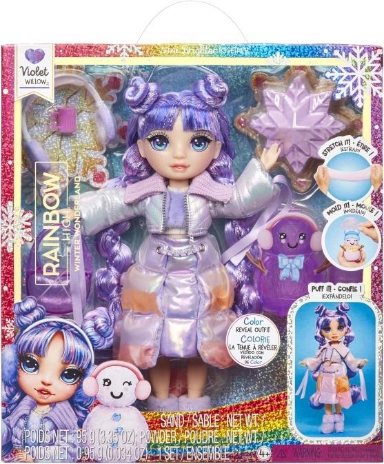 Actual product image Rainbow High - Winter Wonderland Doll- Purple (514558)