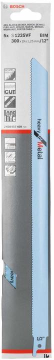 Actual product image Bosch Professional Zubehör PRO Metal Demolition S1225VF blade, 1.25 x 19 x 300 mm, 5 pcs.