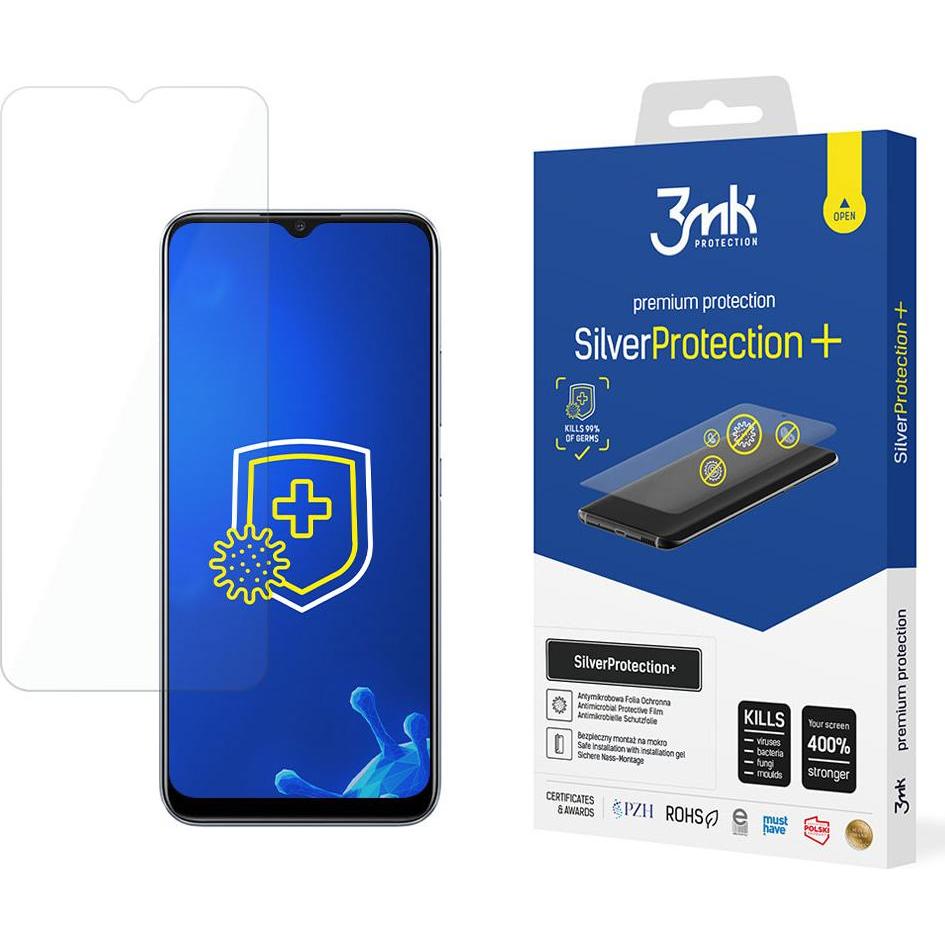 3MK Silver Protect+ Realme C12 Folia Antymikrobowa montowana na mokro (1 Stück, Nokia C12), Smartphone Schutzfolie