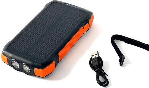Produktbild Choetech Solar powerbank with inductive charging 10000mAh Qi 5W orange (B659) (10000 mAh, 37800000 W, 10000 Wh)