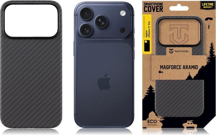 Actual product image Tactical MagForce Aramid Cover für Apple iPhone 17 Pro Schwarz (Apple iPhone 17 Pro)