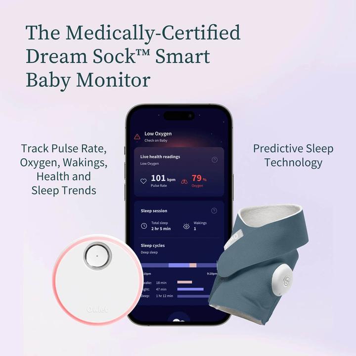 Immagine prodotto Owlet Calzino da sogno (Audio del baby monitor)