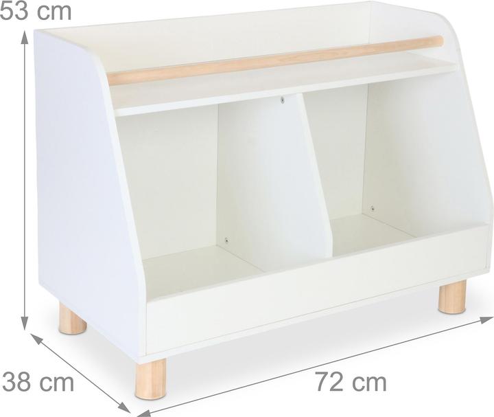 Actual product image Relaxdays Kinderregal niedrig für Spielzeug