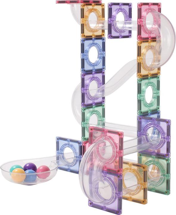 Image du produit Mntl Magnetic Tiles - Ball Run Pack pastel