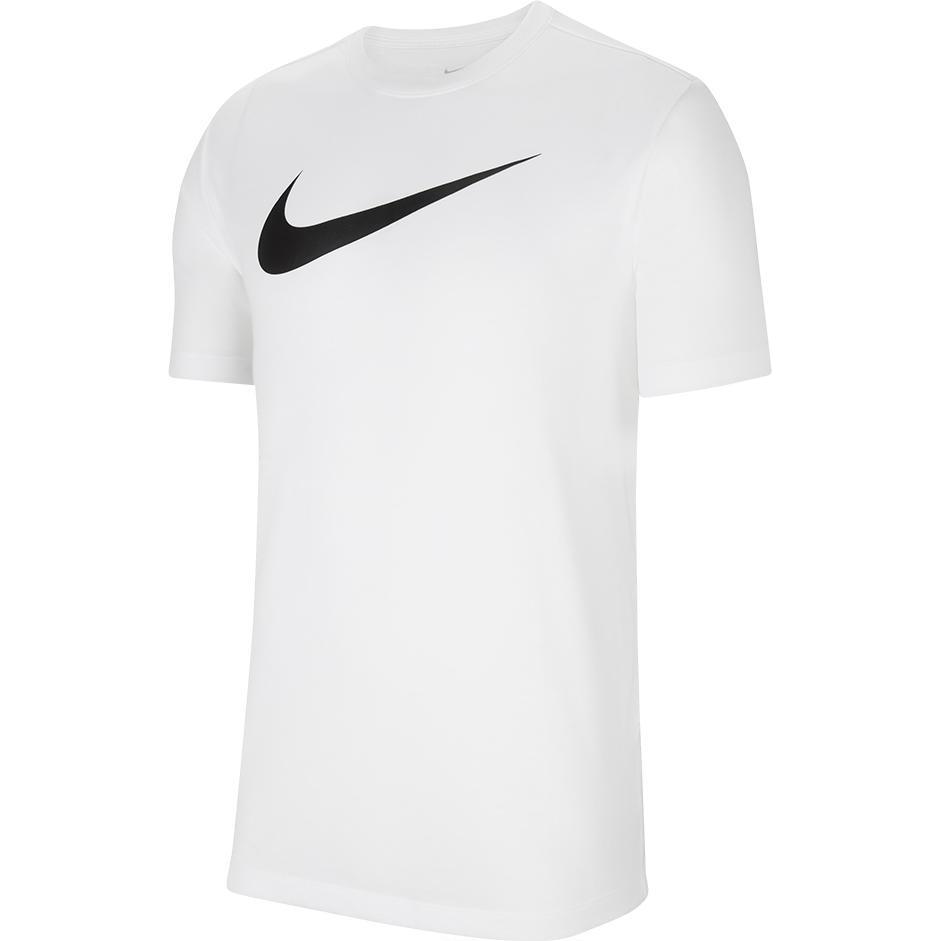 Nike, Herren, Sportshirt, PARK 20 T-SHIRT SWOOSH (S), Weiss, S