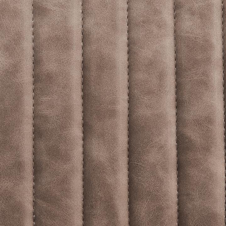 Actual product image Beliani Dining Chair Imitation Leather Brown Set Of 2 BRANDOL