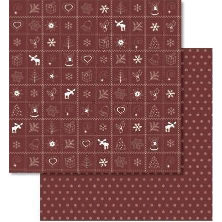 Ursus, Bastelpapier, Scrapbook Paper Country Christmas12x12 Zoll VE=25 Blatt rot (25 x)