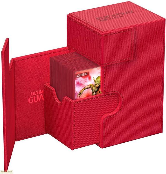 Image du produit Ultimate Guard Flip'n'Tray 80+ XenoSkin Monocolor Rouge