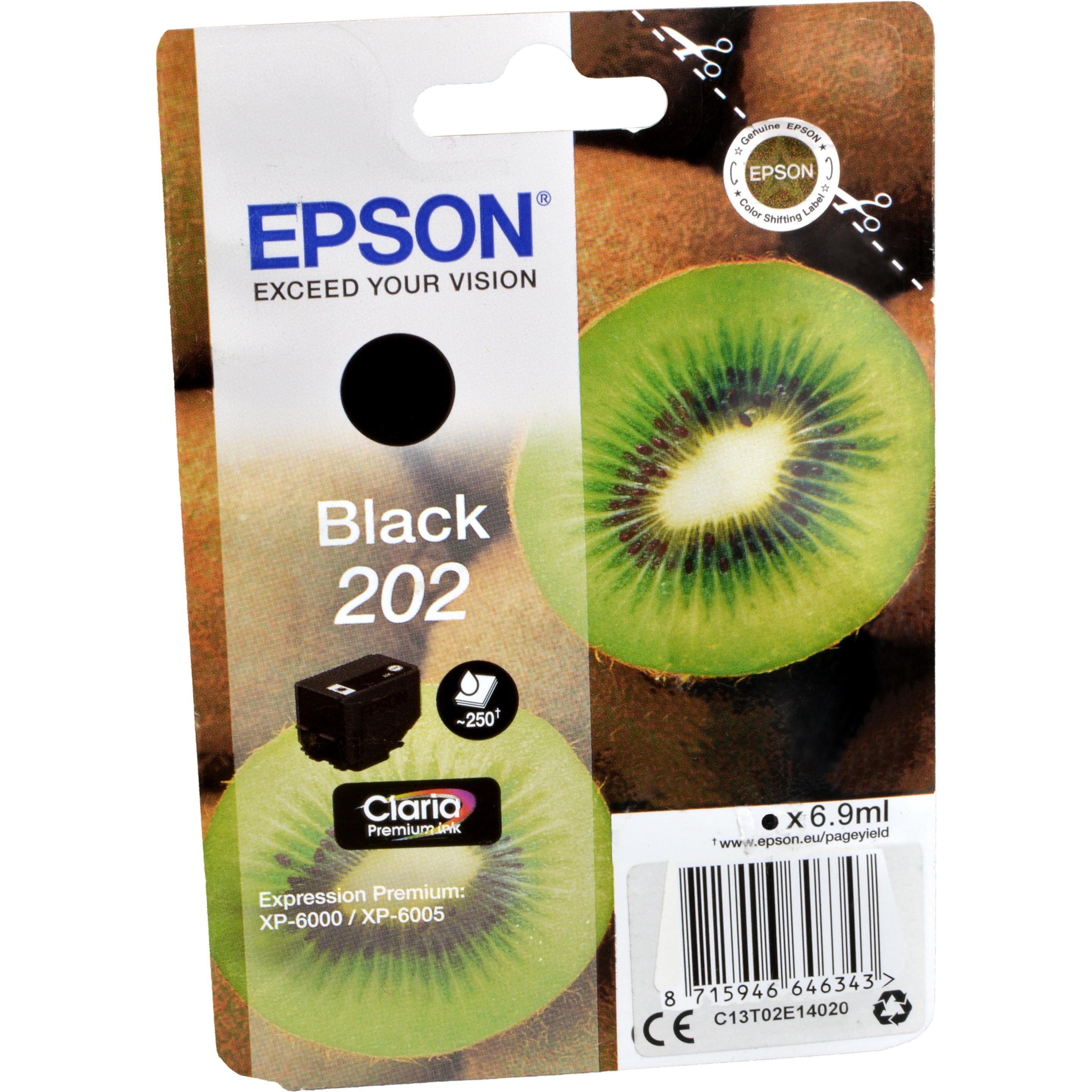 Epson, Druckerpatrone, 202 Claria Premium (BK)
