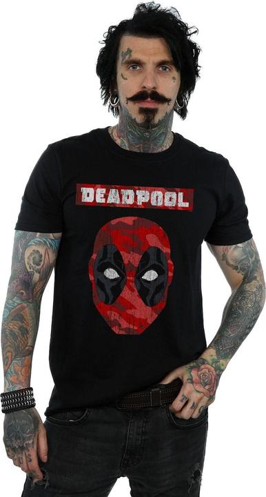 Immagine prodotto Deadpool Camo Head Maglietta Uomo (XXL)