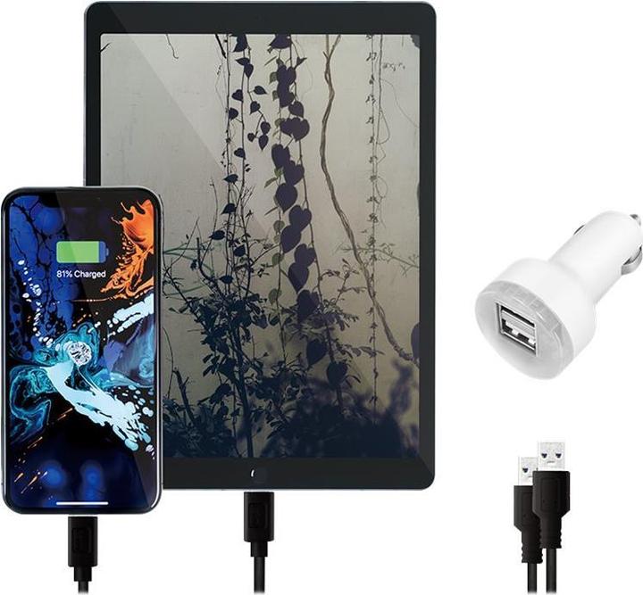 Produktbild LogiLink USB Kfz Ladeadapter