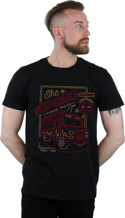 Image du produit - T-shirt DEADPOOL THE DESPICABLE FOOD TRUCK - Homme (L)