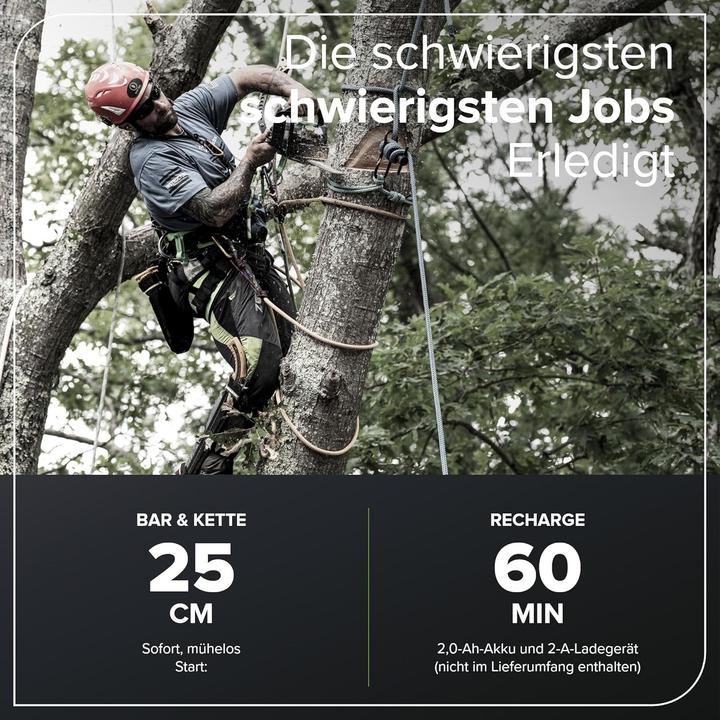 Produktbild Greenworks GD40TCS 40V Kettensäge 10″ (ohne Akku und Ladegerät) (Akku Kettensäge)