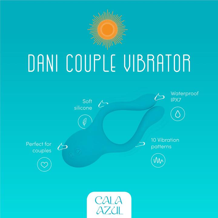 Actual product image Cala Azul Dani Couples Toy - Azul