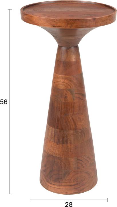 Actual product image Zuiver Side Table Floss Walnut (28 x 28 x 56 cm)