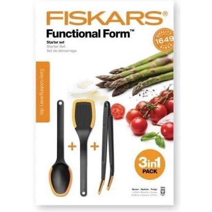 Fiskars Functional Form starter set, 3 parts, Kochbesteck, Orange