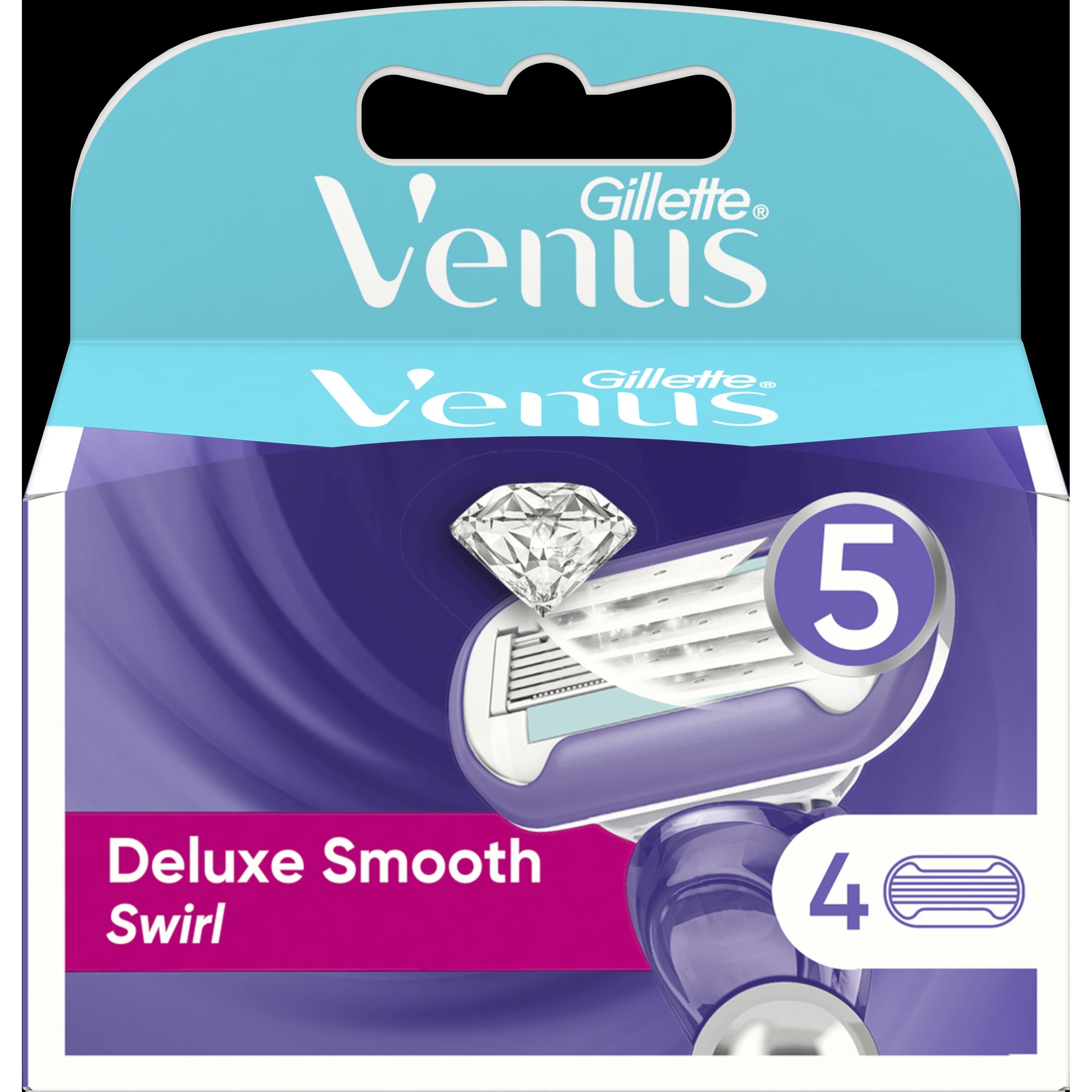 Gillette Venus, Rasierklingen, Gillette - Replacement Shaving Heads Venus Swirl 4 Pieces (4 x)
