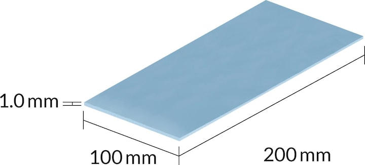 Image du produit Arctic TP-3 (200x100mm, t:1.0mm) Pack de 2pcs (1 mm, 6 W/m K)