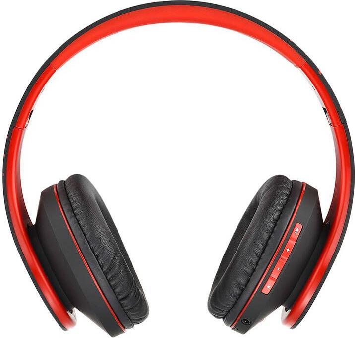 Actual product image PowerLocus Wireless Headphones P2 (black-red) (20 h, Wireless, Cable)