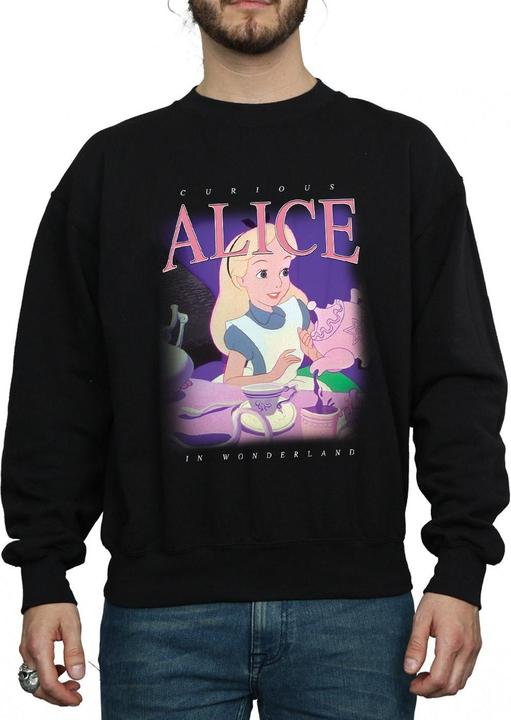 Actual product image Disney Mens Alice in Wonderland Montage Sweatshirt (L)