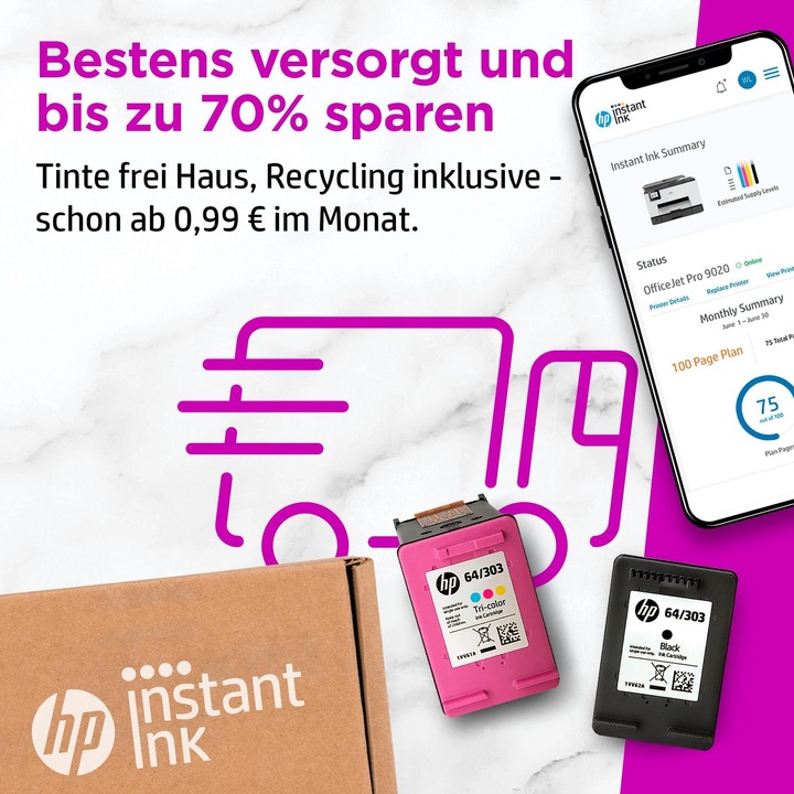 Actual product image HP DeskJet Plus 4110e All-in-One (Ink, Colour)