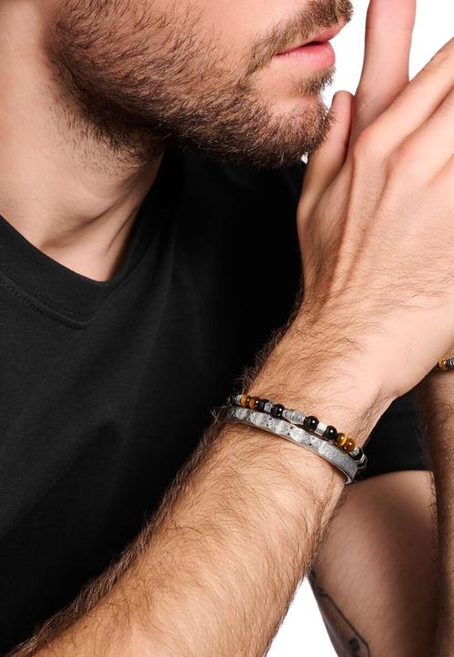 Image du produit Thomas Sabo Bracelet à facettes avec pierres noires Argent (16 cm, Noirci, Argent sterling 925)