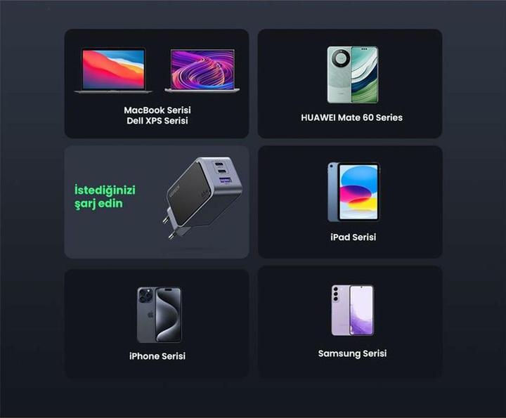 Productafbeelding Ugreen Nexode S (65 W, 3 ports)