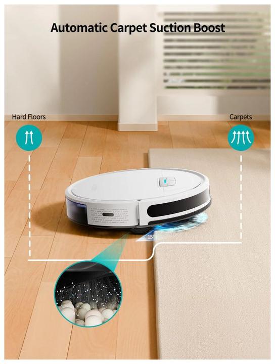 Actual product image Honiture G20 Robot Vacuum Cleaner (4500 Pa, Wiping cloth)