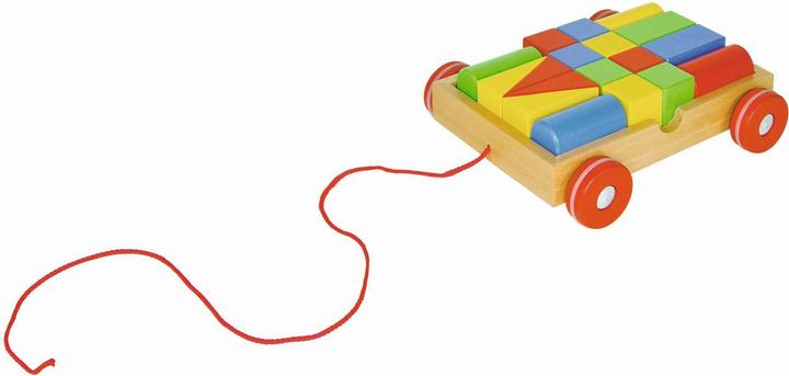 Produktbild Goki Ziehwagen mit 18 Bausteinen