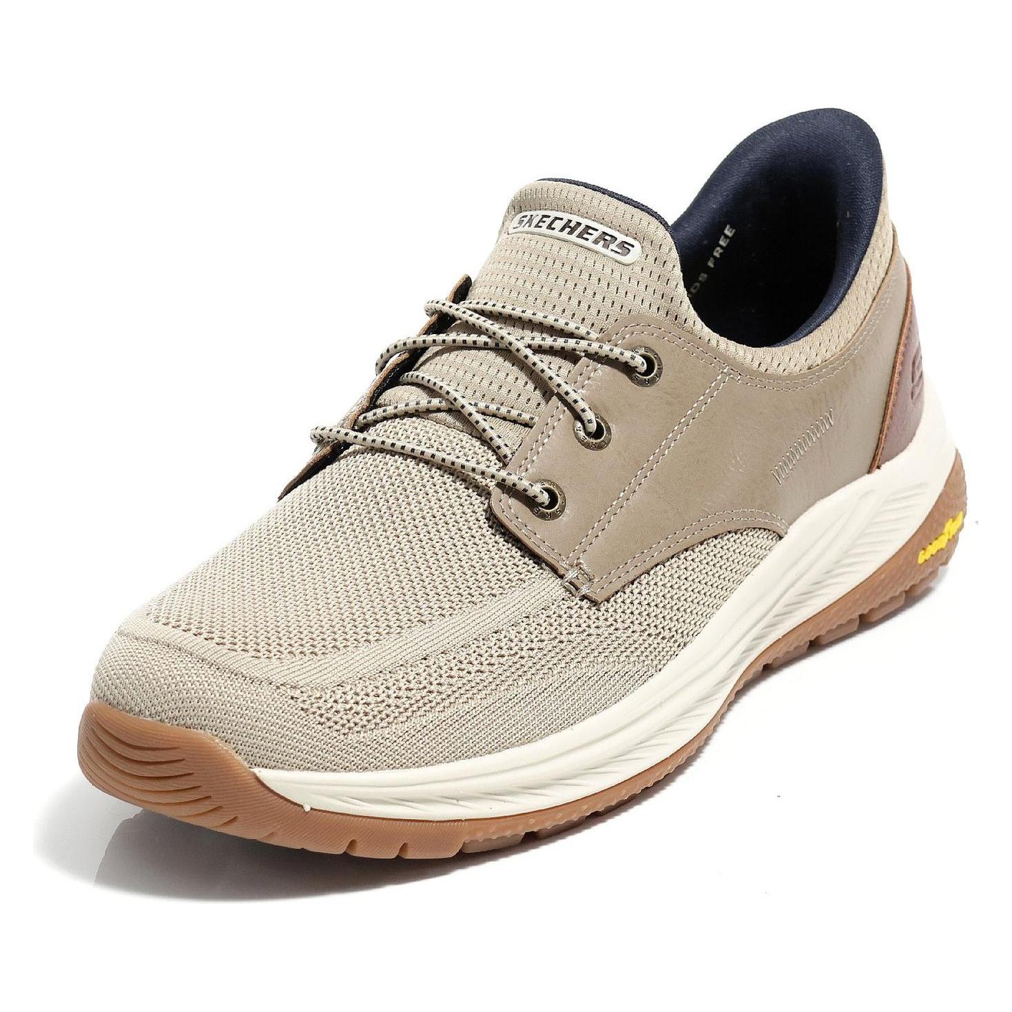 Skechers, Mannen, Sneakers, Slip-Ins™ Meroe - Alden - Lifestyle Schuhe - Herren, Beige, Bruin, (44)