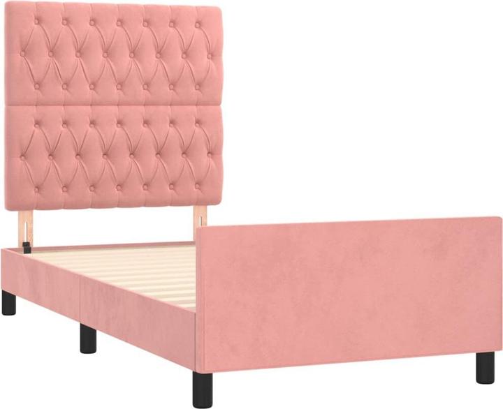 Actual product image vidaXL Bettgestell mit Kopfteil (90 x 190 cm)