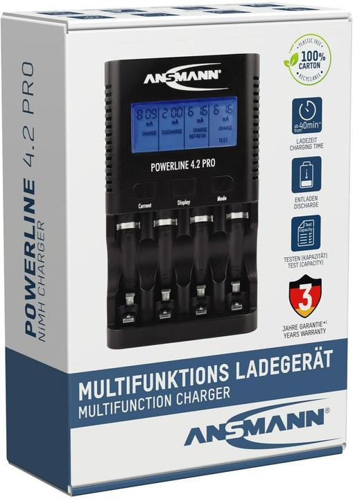 Image du produit Ansmann Ligne électrique 4.2 Pro (1 pcs, AA, AAA, Chargeurs sans batterie)