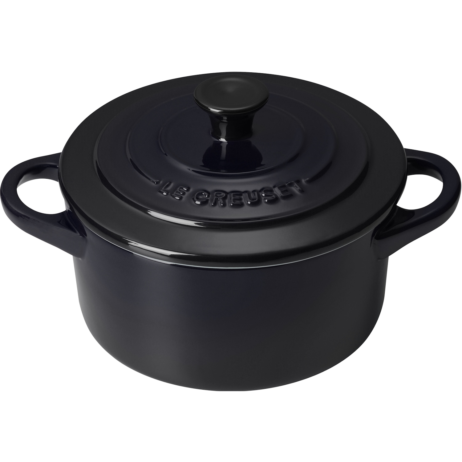 Le Creuset Mini-Cocotte, Auflaufform, Schwarz