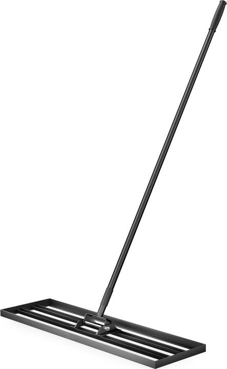 Wiltec Aluminium Rasenrakel 91,4x25,4cm Stiel Sanden Levelingrake Flächenebner