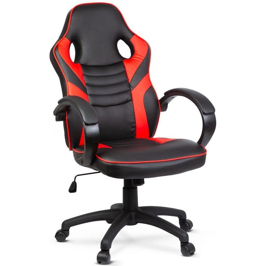 Delight BMD1109rd Gaming Chair Black/Rot, Sedia gaming, Nero