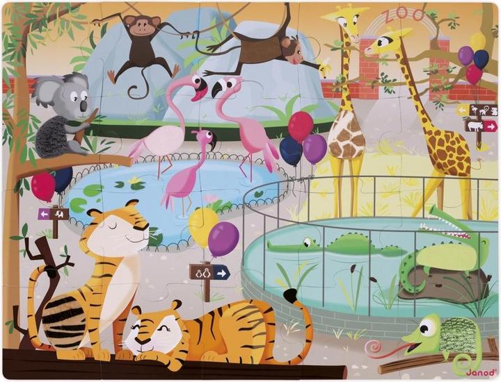 Produktbild Janod Ein Tag im Zoo (20 Teile)