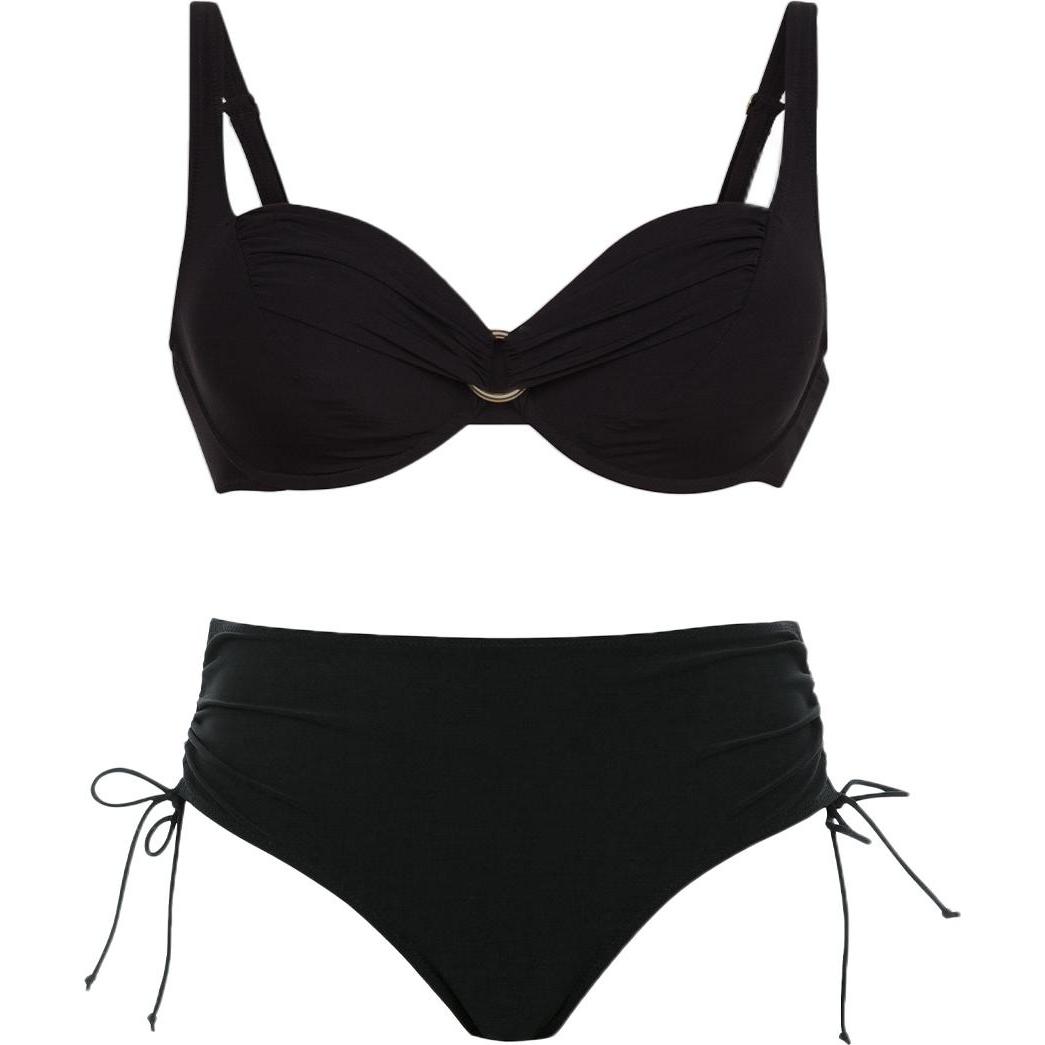 Rosa Faia, Damen, Bikini, Hermine Bikini-Set, Schwarz, (44 F)