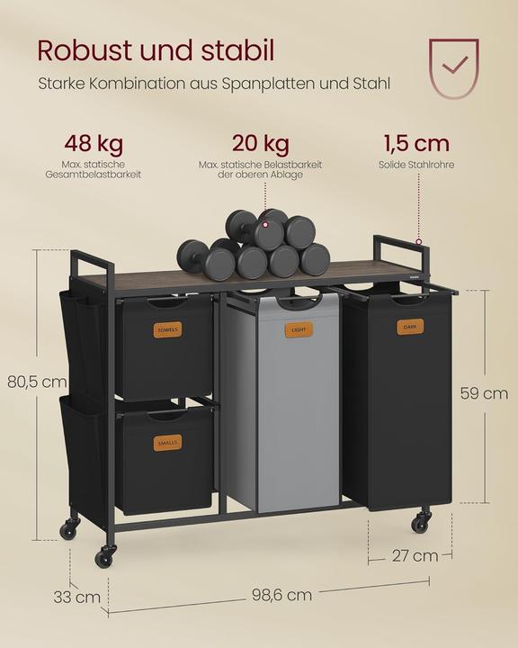 Produktbild Songmics Wäschekorb (150 l)