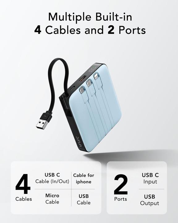 Actual product image Vrurc Powerbank mit Schnellladefunktion (22.50 W)