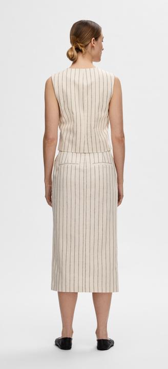 Actual product image Selected Pinstripe waistcoat