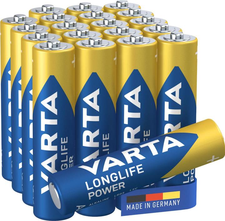 Produktbild Varta 1x20 Longlife Power Micro AAA LR 03 04903121720 (20 Stk., AAA, 1260 mAh)