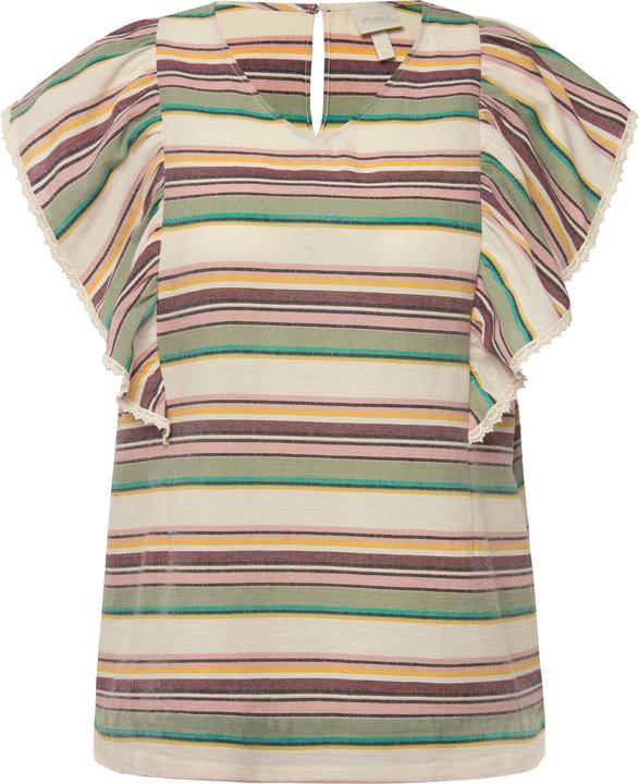 Produktbild Ulla Popken Bluse, Streifen, V-Ausschnitt, Halbarm (46, 48)