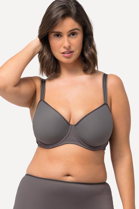 Immagine prodotto Ulla Popken Reggiseno con ferretto, Jacquard, coppe in Spacer e coppa C-D (90 C)