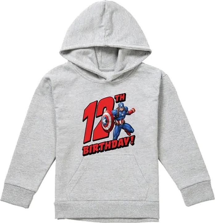 Image du produit Captain America - Sweat à capuche 12TH BIRTHDAY - Enfant (128)