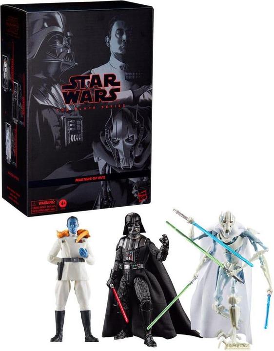 Actual product image Hasbro Star Wars Black Series Actionfiguren 3er-Pack Masters of Evil 15 cm