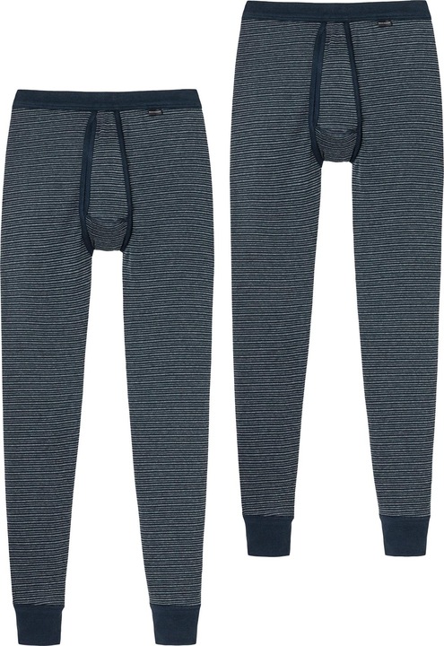 Immagine prodotto Schiesser Pantaloni lunghi a costine sottili melange (M, Confezione da 2)