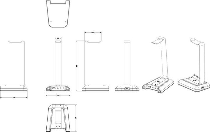 Produktbild myWall Headset / KopfhÃ¶rer Halterung